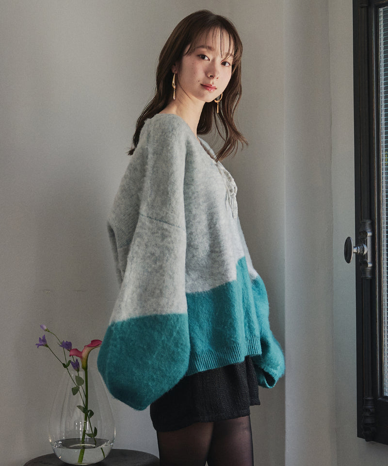 【予約商品】nuance knit pullover / ニュアンスニットプルオーバー