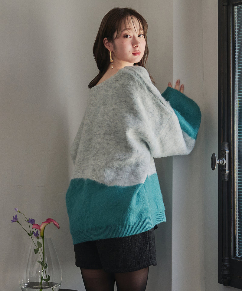 【予約商品】nuance knit pullover / ニュアンスニットプルオーバー