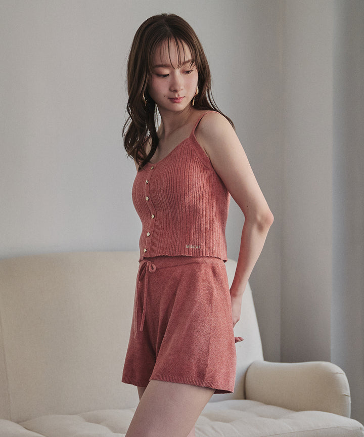 ルームウェアキャミ×ショートパンツ mideal マイディール room wear cami × short pants / ルームウェアキャミ×ショート