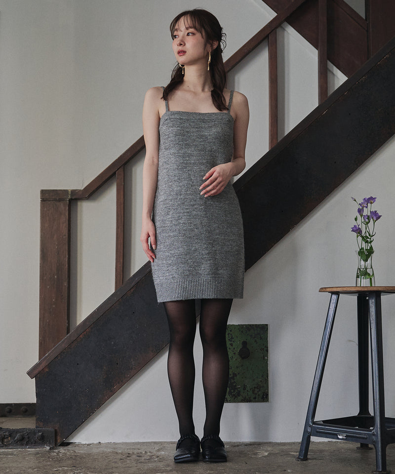 【予約商品】glitter melange knit ensemble / グリッターメランジニットアンサンブル