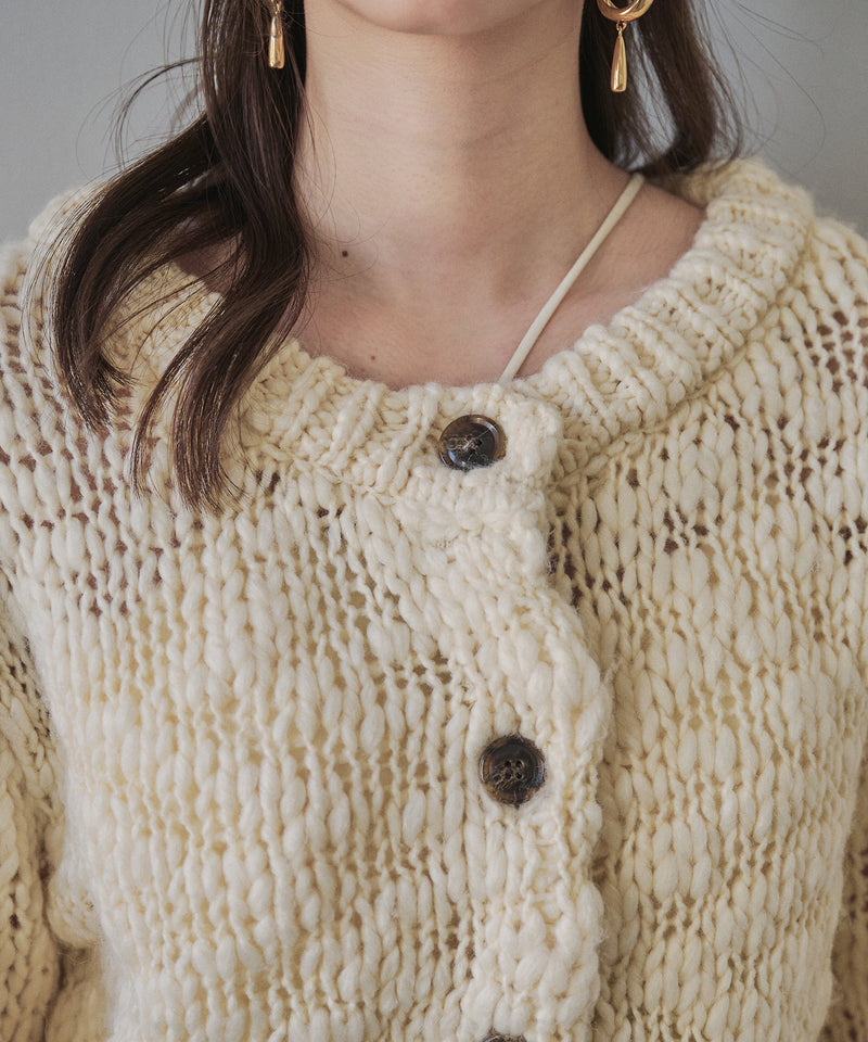 【予約商品】volume sleeve knit cardigan / ボリュームスリーブニットカーディガン