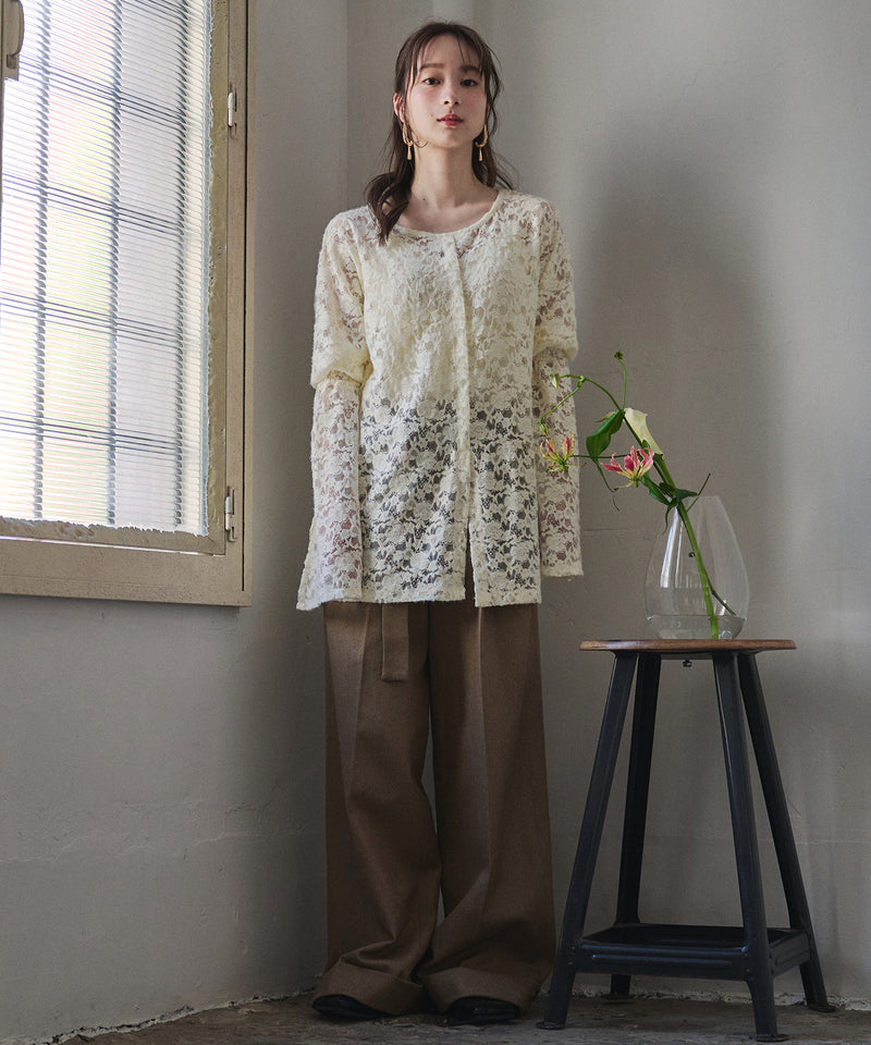 brushed lace tulle ensemble / ブラッシュドレースチュールアンサンブル