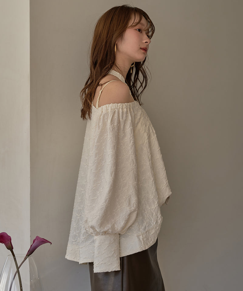 deformation one shoulder blouse / デフォメーションワンショルブラウス