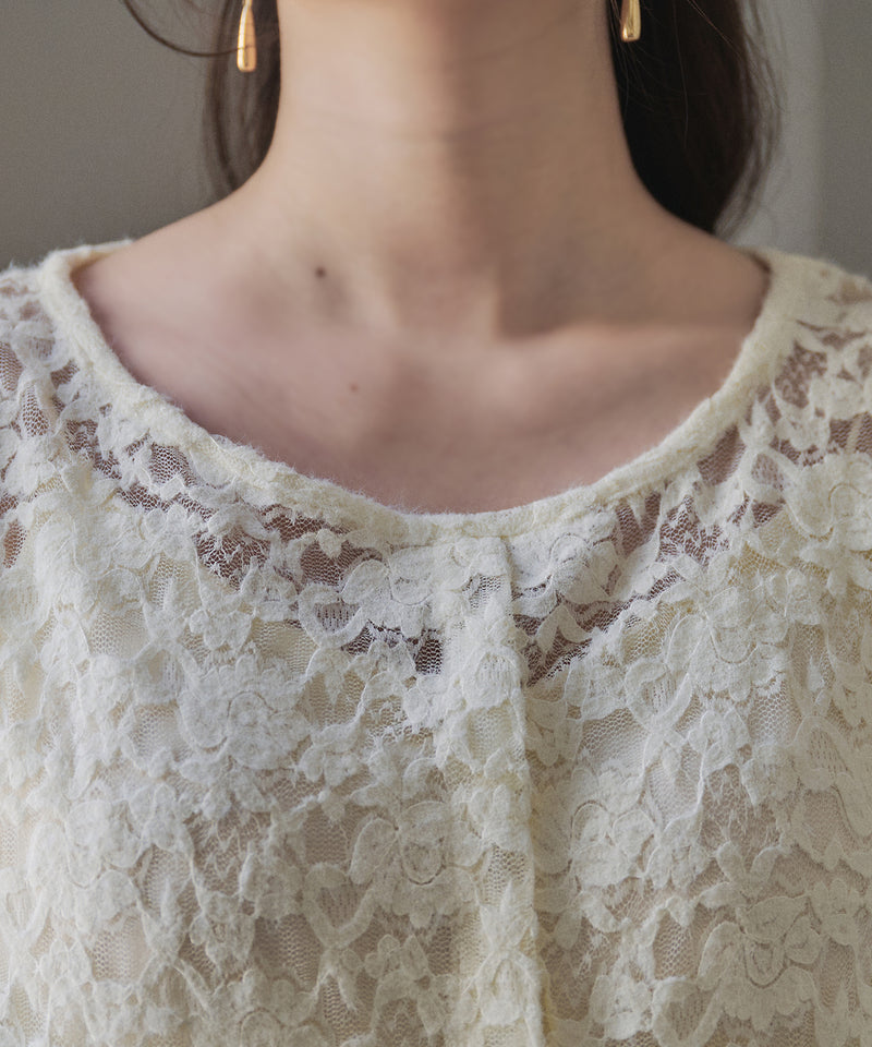 brushed lace tulle ensemble / ブラッシュドレースチュールアンサンブル