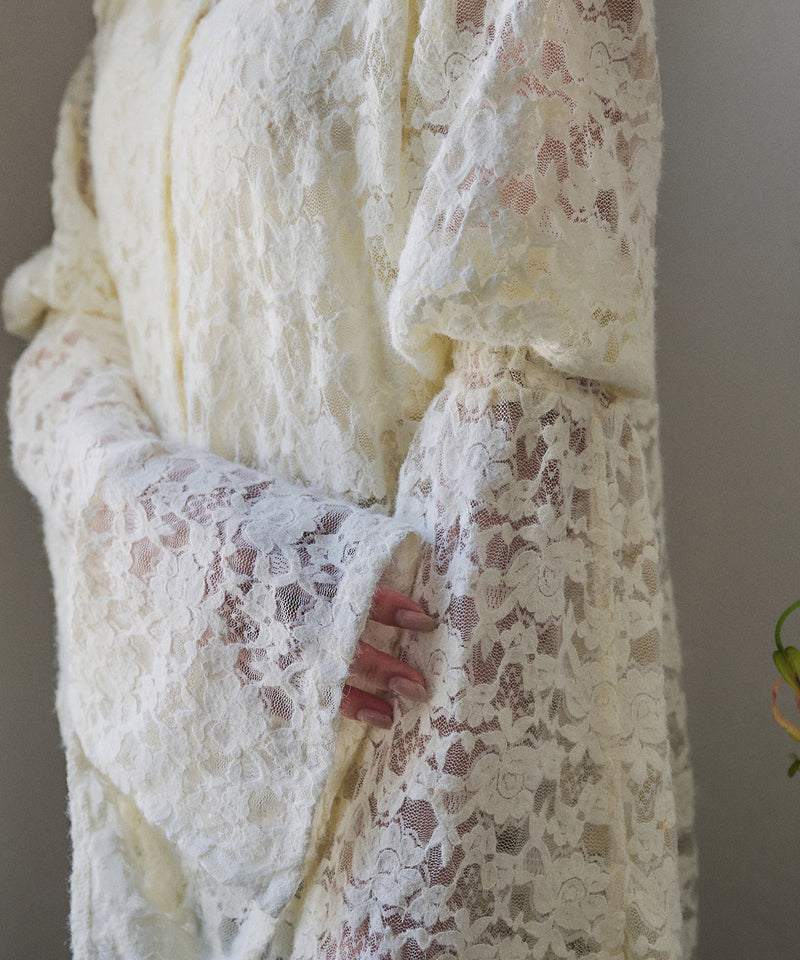 brushed lace tulle ensemble / ブラッシュドレースチュールアンサンブル