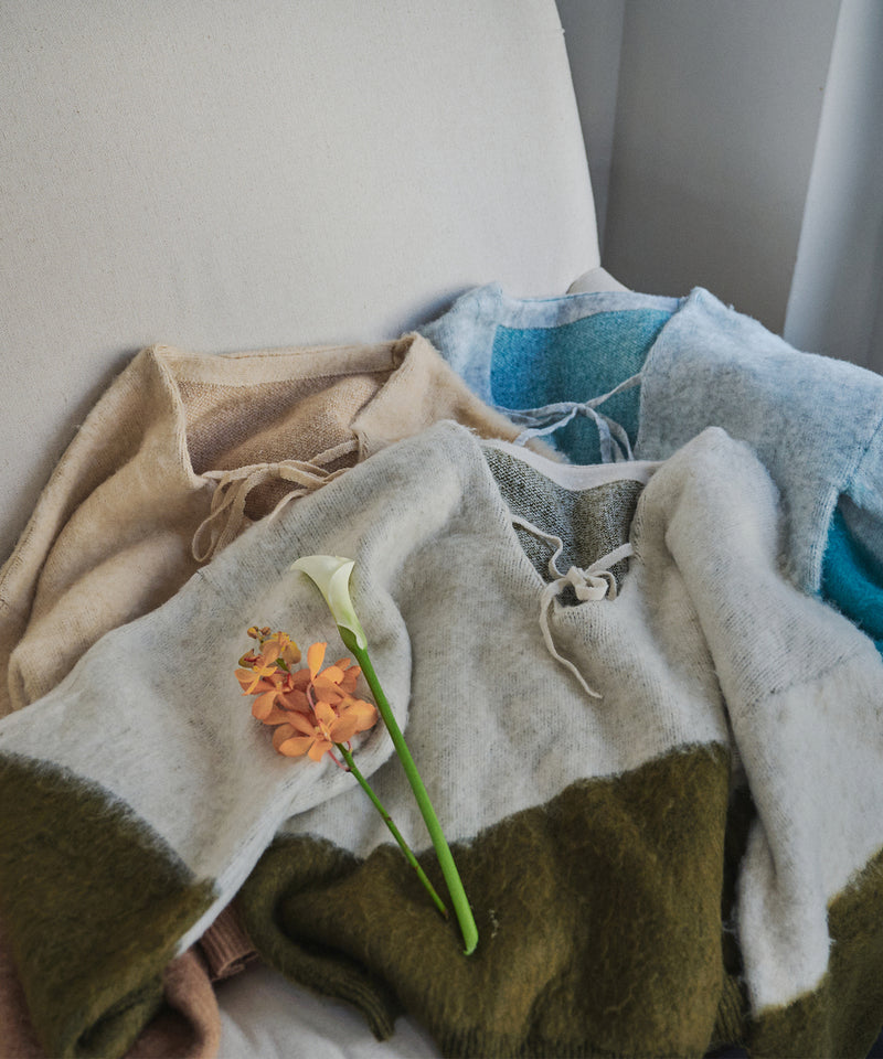 【予約商品】nuance knit pullover / ニュアンスニットプルオーバー