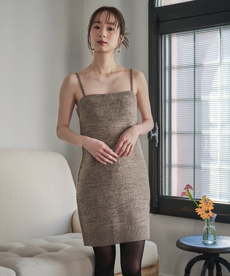 【予約商品】glitter melange knit ensemble / グリッターメランジニットアンサンブル