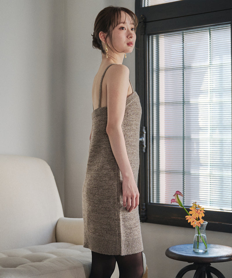 【予約商品】glitter melange knit ensemble / グリッターメランジニットアンサンブル