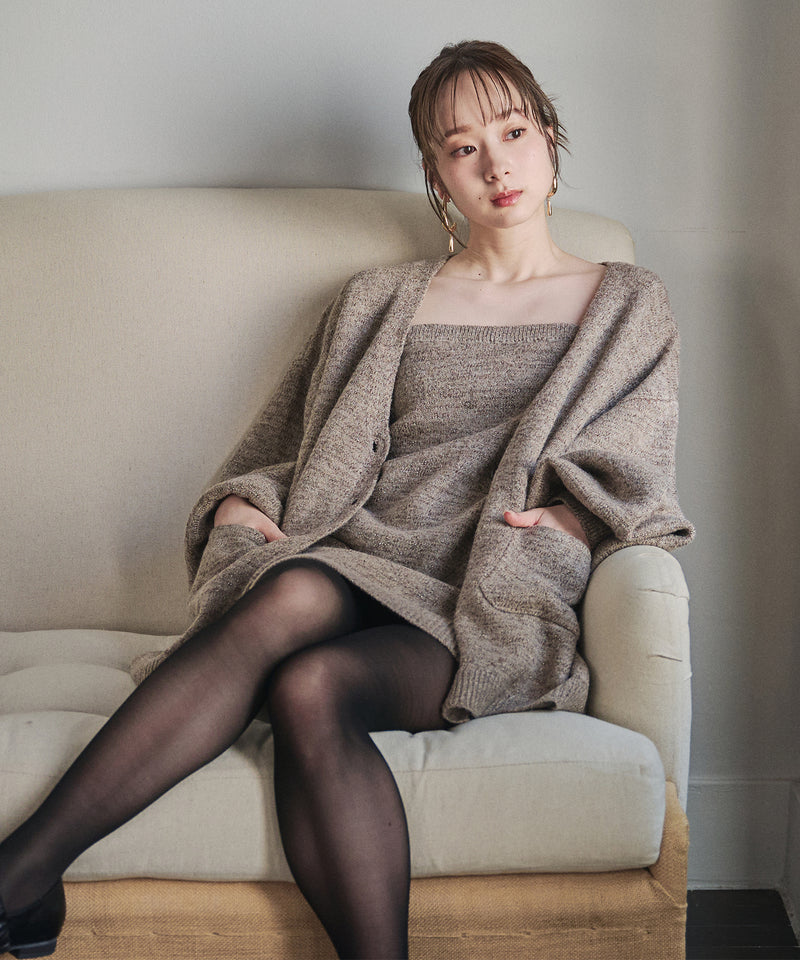 【予約商品】glitter melange knit ensemble / グリッターメランジニットアンサンブル