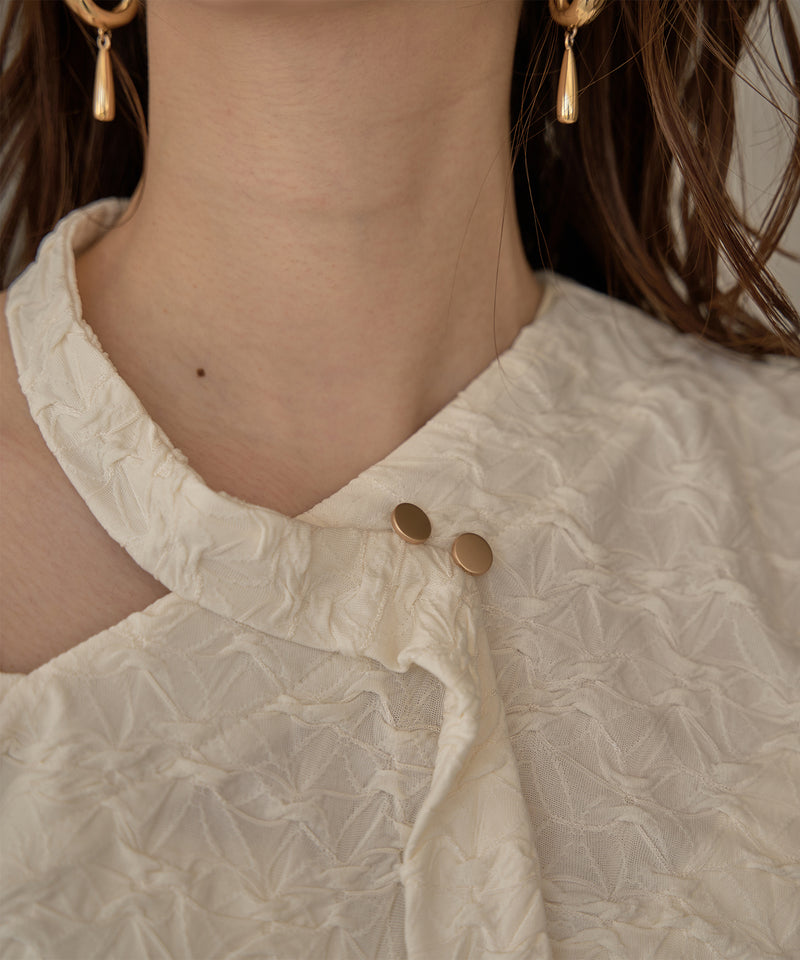 deformation one shoulder blouse / デフォメーションワンショルブラウス