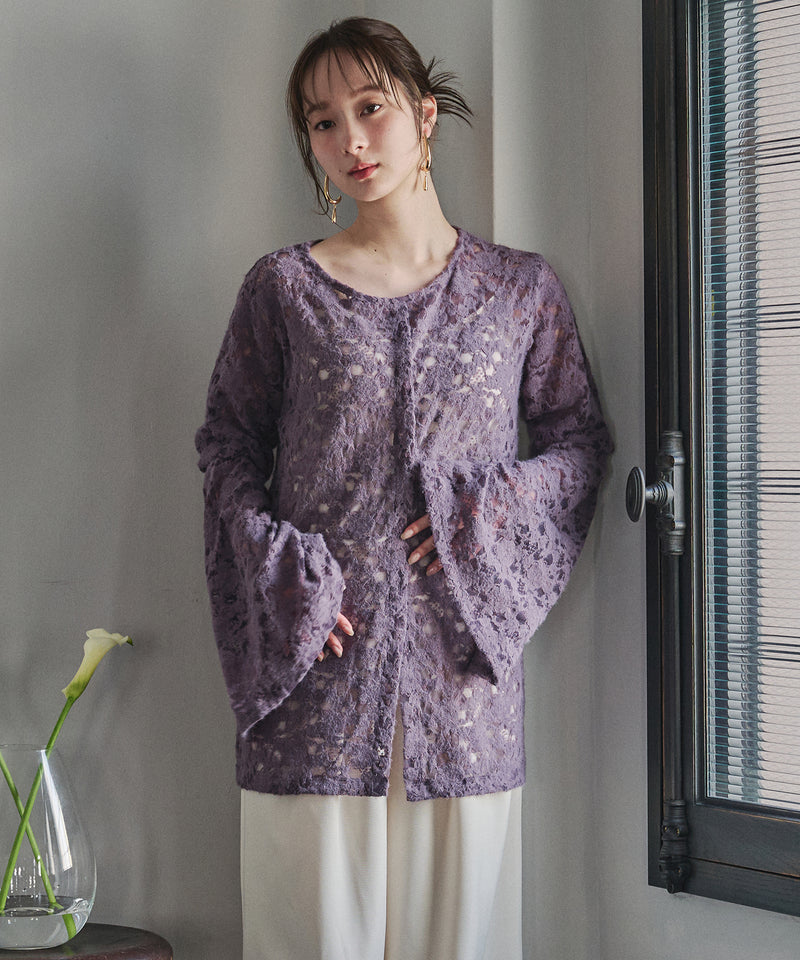 brushed lace tulle ensemble / ブラッシュドレースチュールアンサンブル