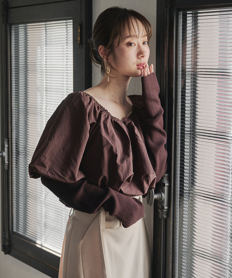 docking volume blouse / ドッキングボリュームブラウス