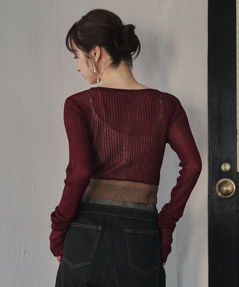 layered design cardigan / レイヤードデザインカーディガン