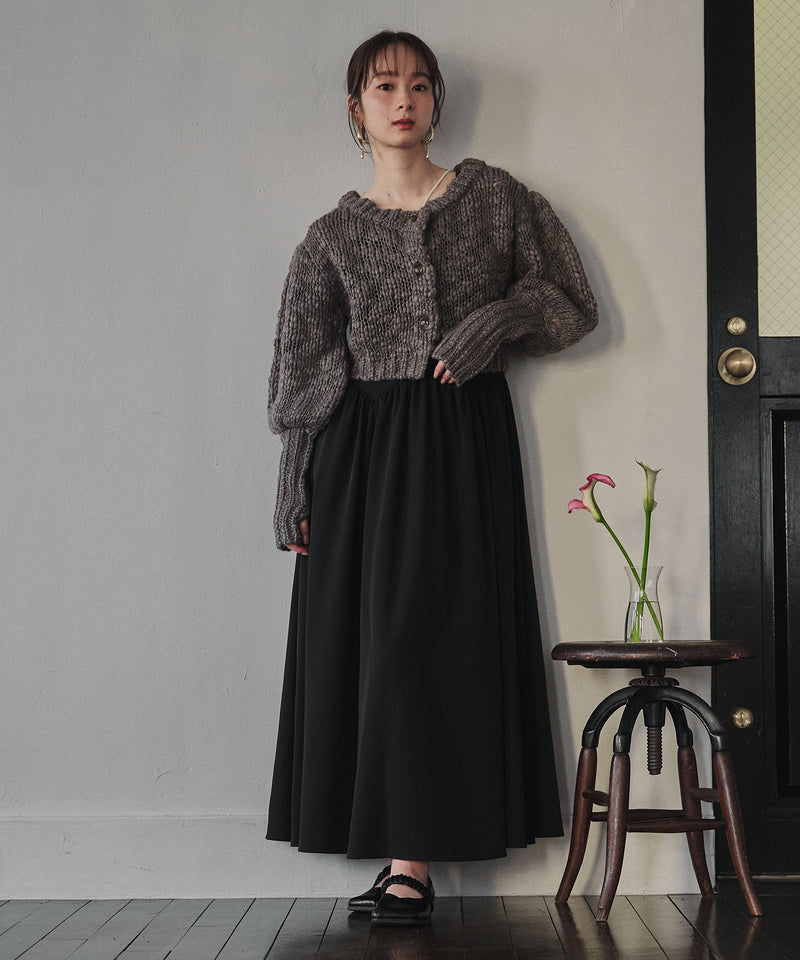 【予約商品】volume sleeve knit cardigan / ボリュームスリーブニットカーディガン