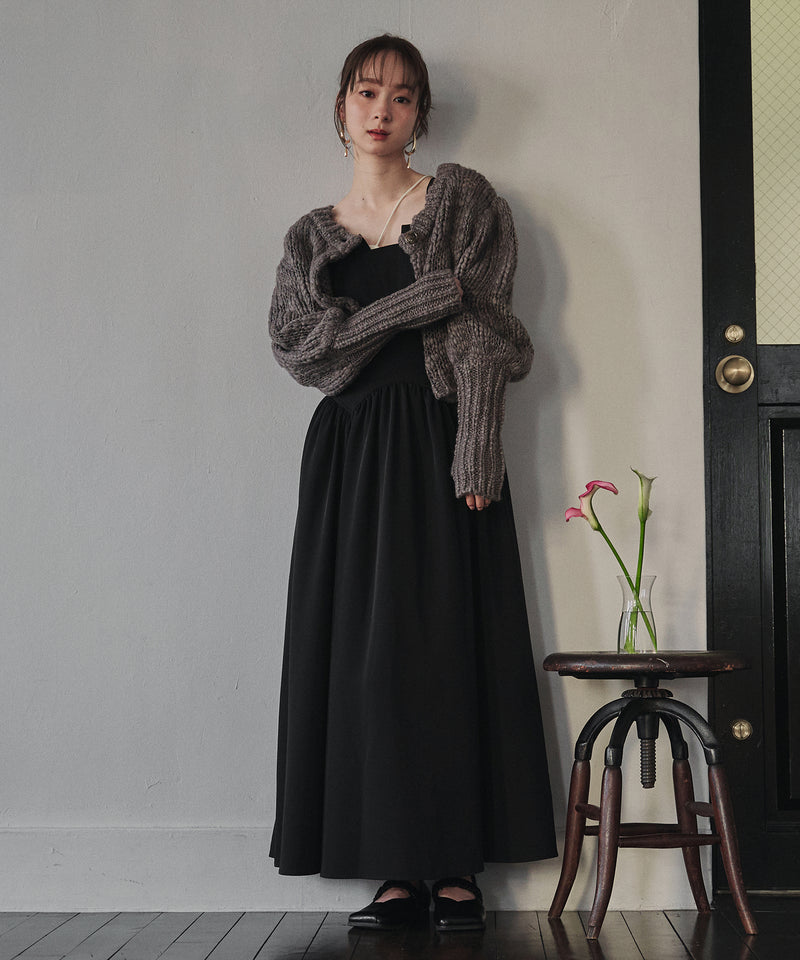【予約商品】volume sleeve knit cardigan / ボリュームスリーブニットカーディガン