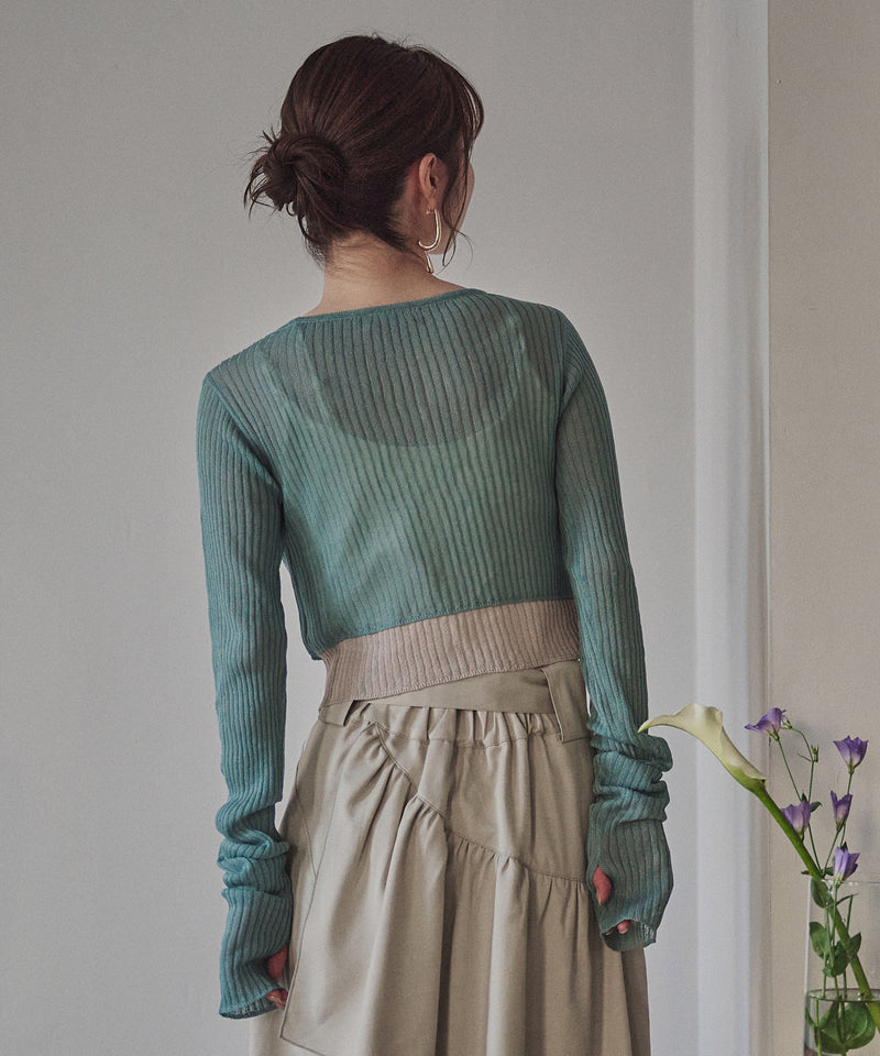 layered design cardigan / レイヤードデザインカーディガン