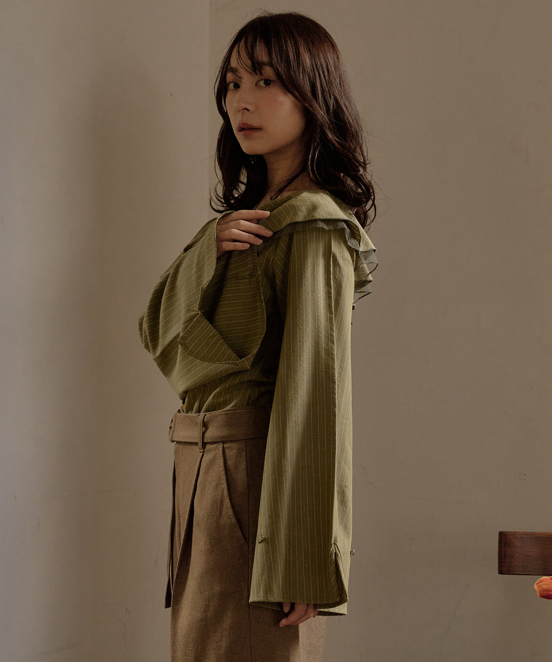 ワンショルダーフリルトップス frill one shoulder tops / フリルワンショルダートップス – favclo.