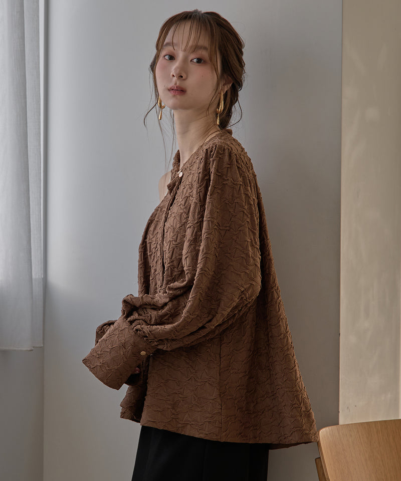 deformation one shoulder blouse / デフォメーションワンショルブラウス