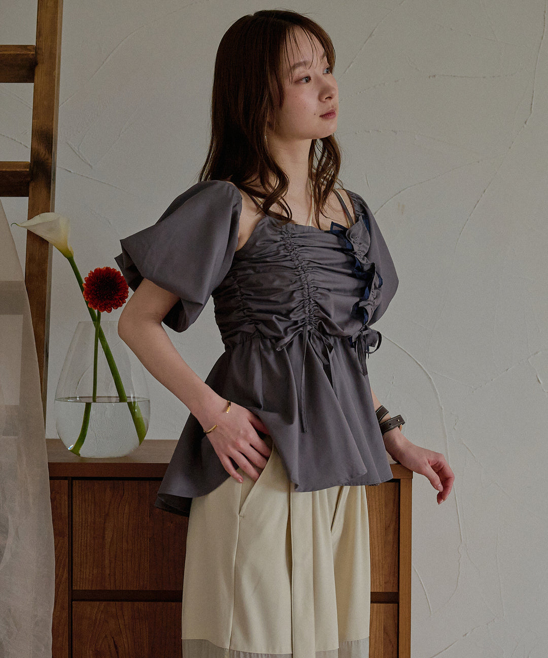 3way peplum design tops / 3way ペプラムデザイントップス – favclo