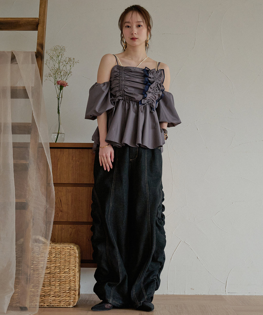 3way peplum design tops / 3way ペプラムデザイントップス – favclo