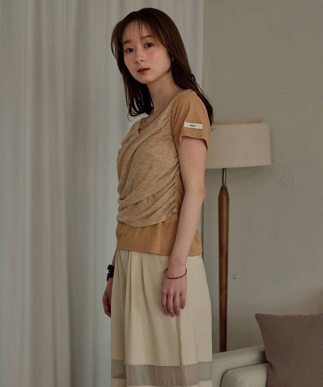 draped t shirt / ドレープTシャツ – favclo.