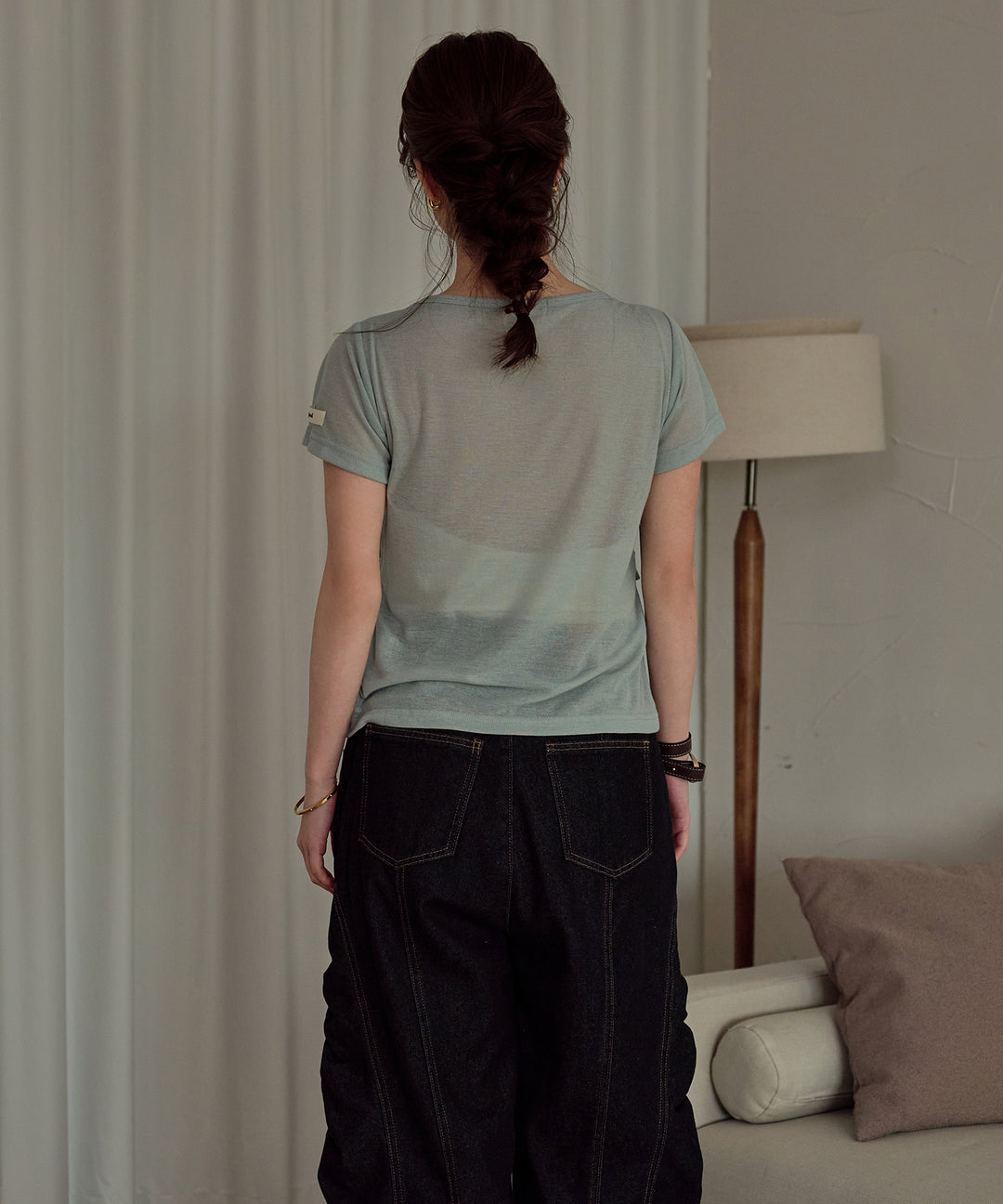 draped t shirt / ドレープTシャツ – favclo.