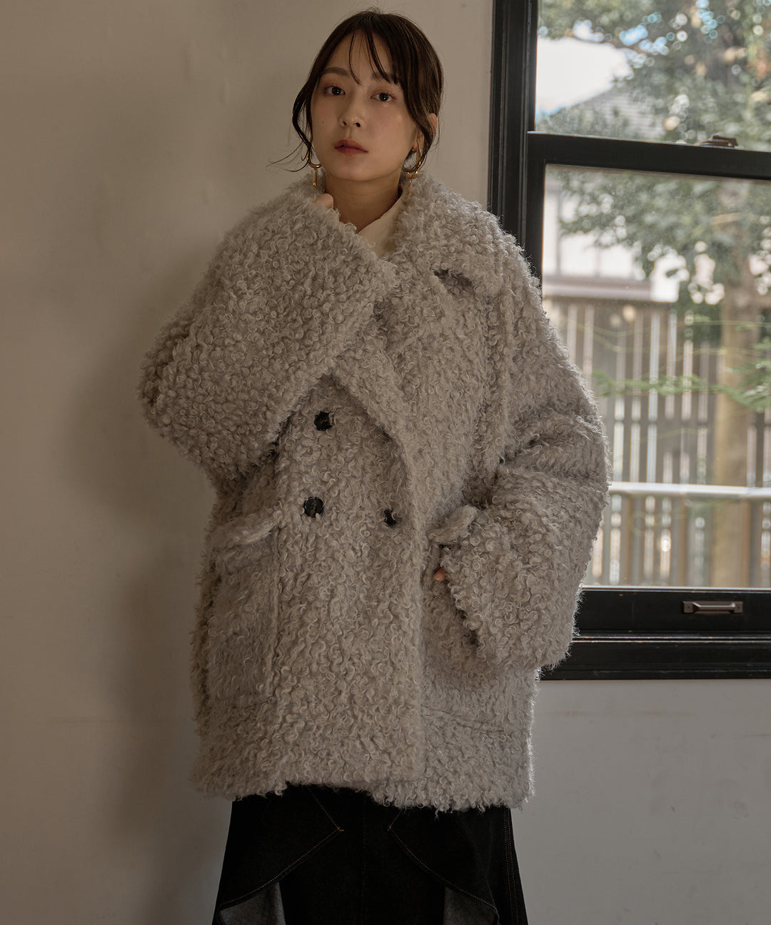 AMAIL Poodle coat アマイル　プードルコート POODLE COAT WHITE | AMICA・kids