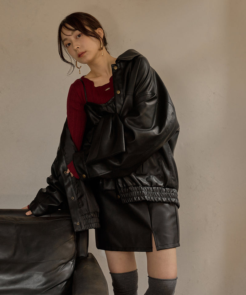 long sleeve rib knit / ロングスリーブリブニット