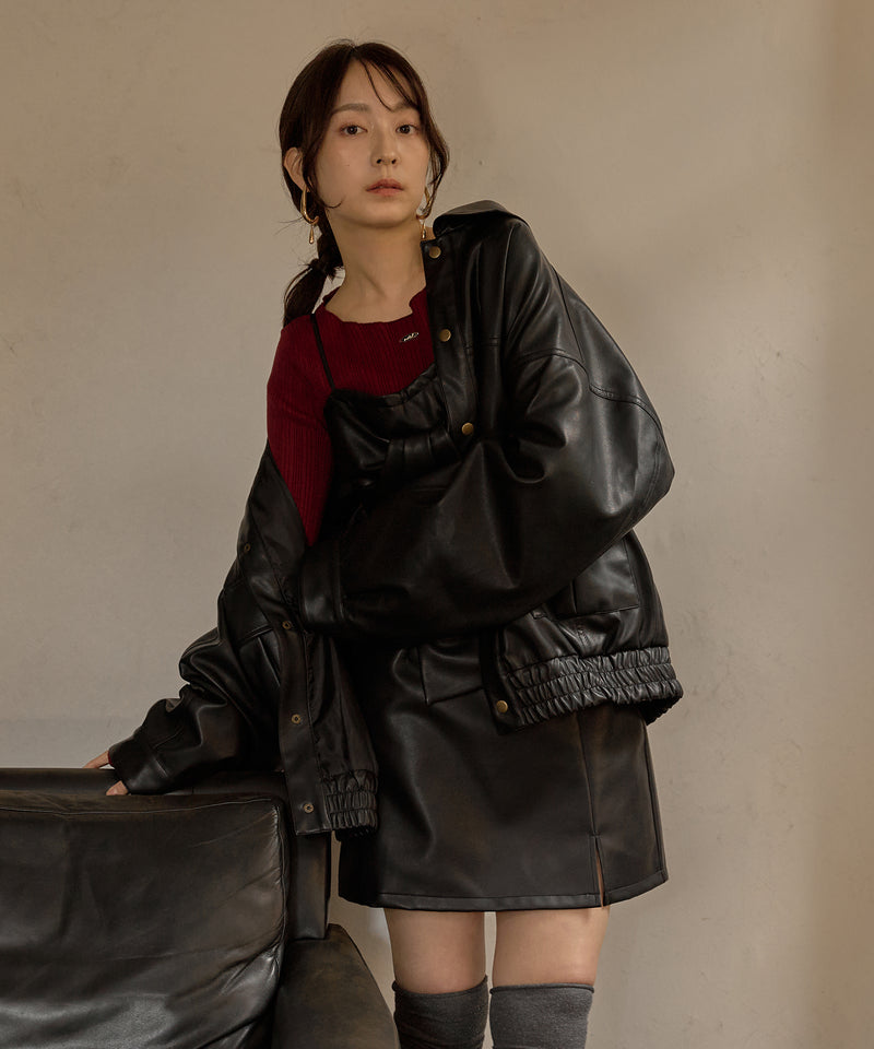 long sleeve rib knit / ロングスリーブリブニット