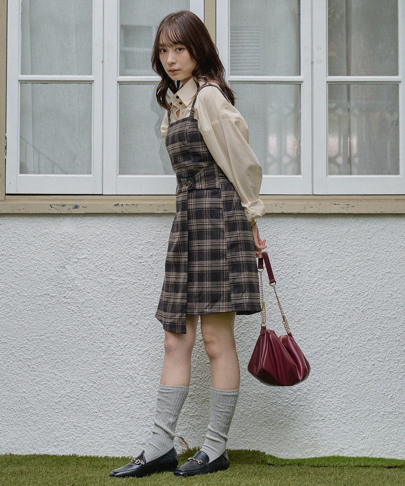 check mini onepiece / チェックミニワンピース
