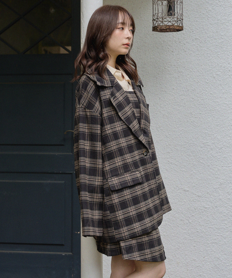check mini onepiece / チェックミニワンピース