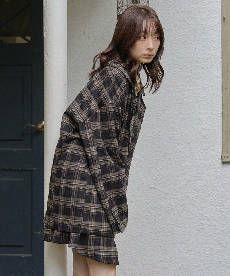 check mini onepiece / チェックミニワンピース