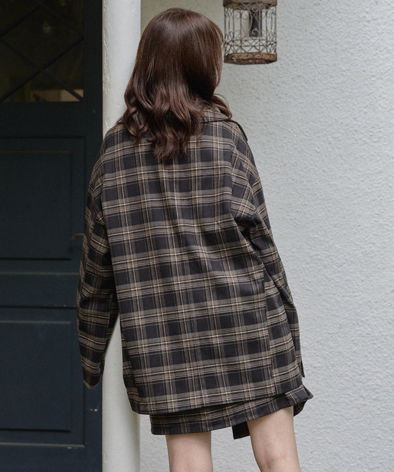 check over jacket / チェックオーバージャケット