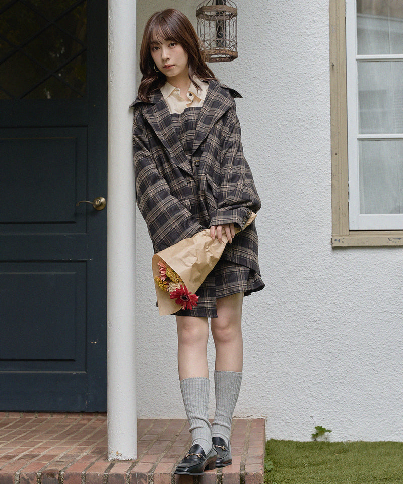 check over jacket / チェックオーバージャケット