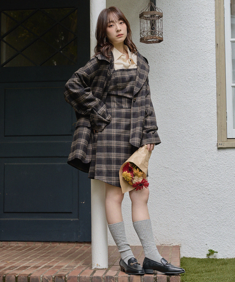 check over jacket / チェックオーバージャケット