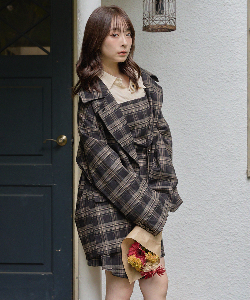 check over jacket / チェックオーバージャケット