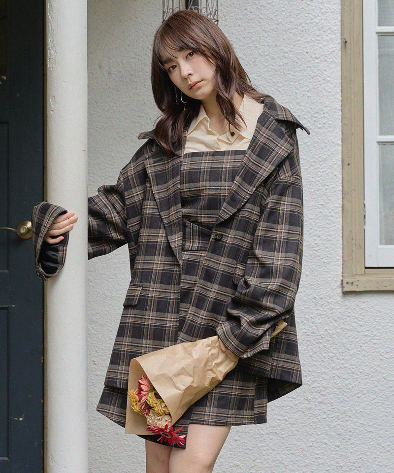 check over jacket / チェックオーバージャケット