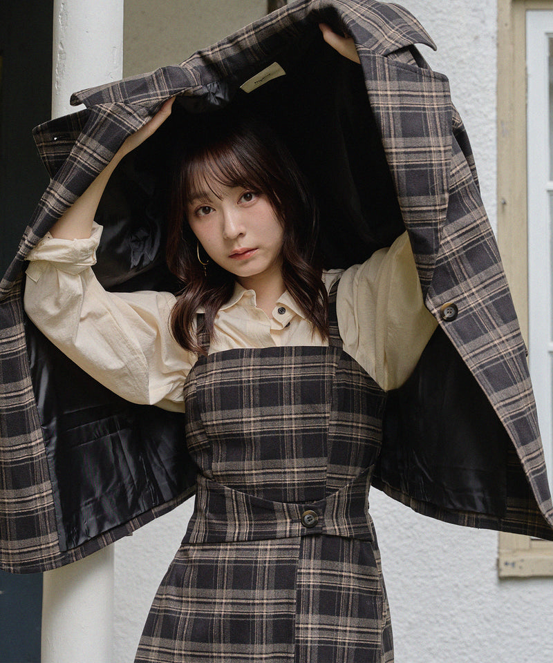 check over jacket / チェックオーバージャケット