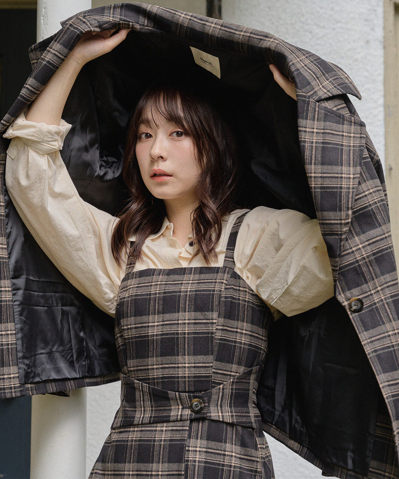 check mini onepiece / チェックミニワンピース