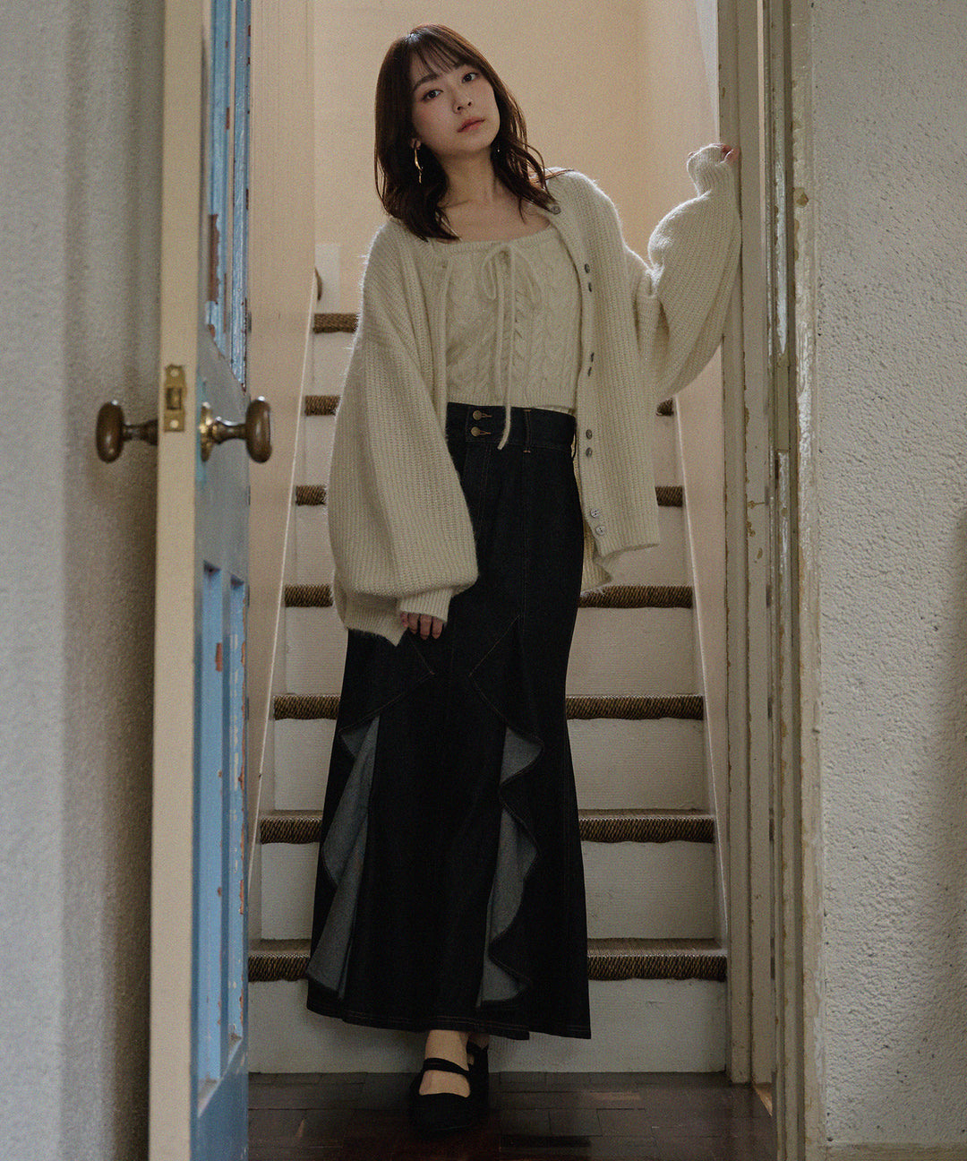 spangle knit ensemble / スパンコールニットアンサンブル – favclo.