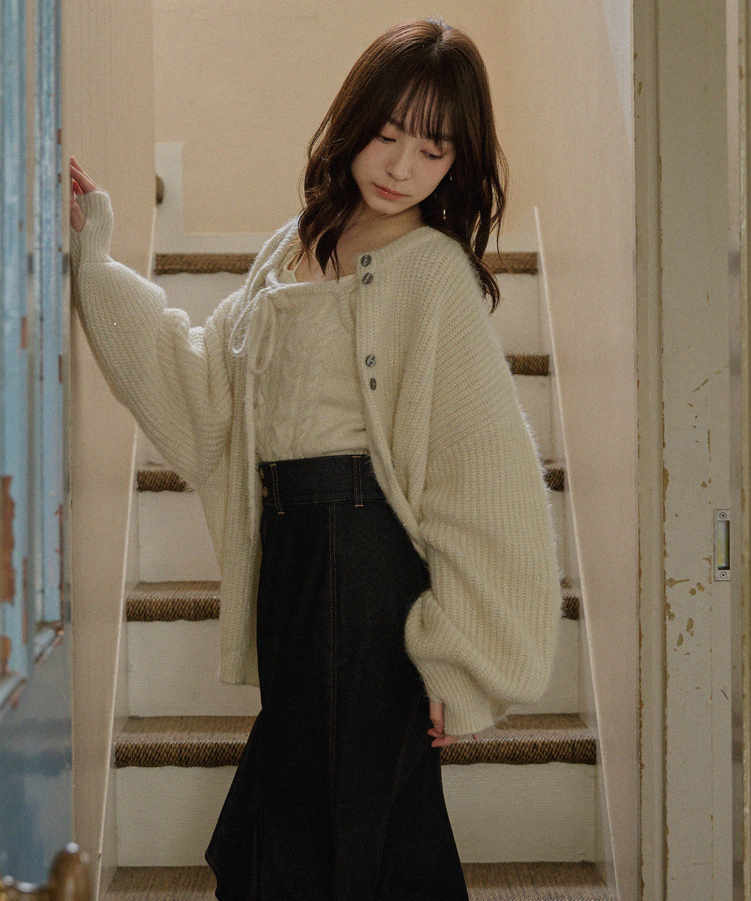 spangle knit ensemble / スパンコールニットアンサンブル – favclo.
