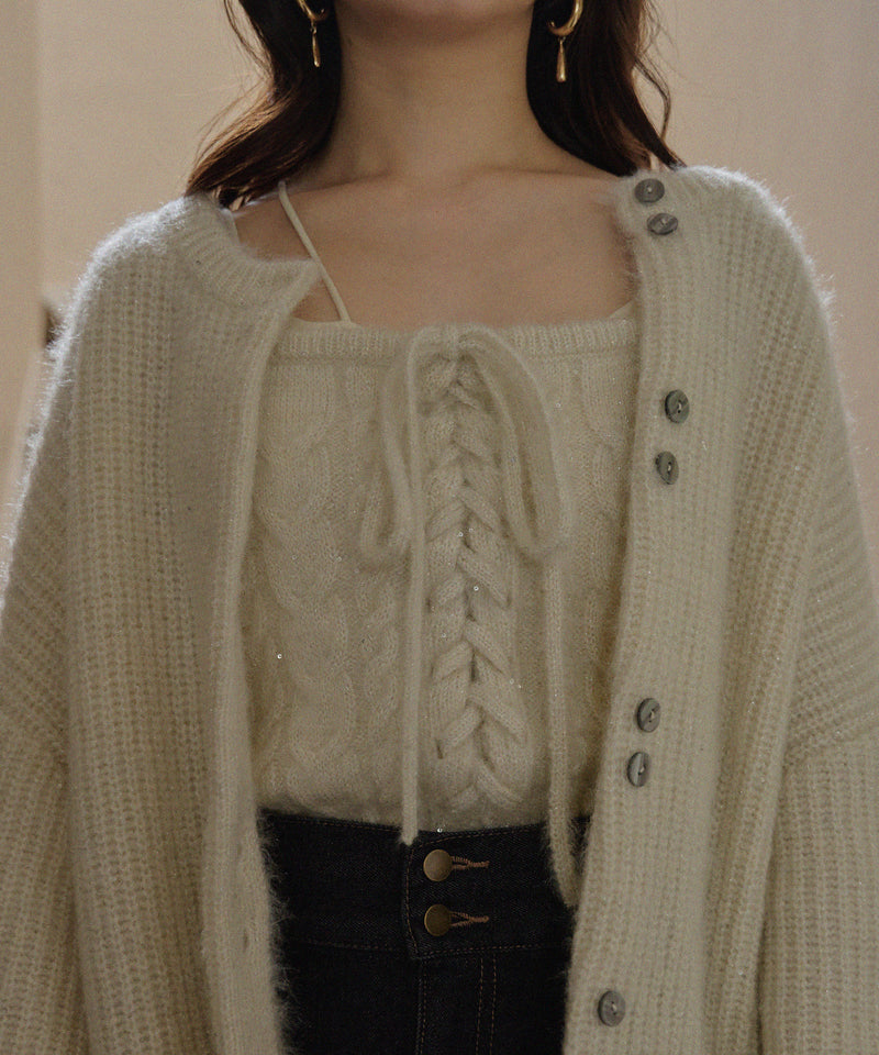 spangle knit ensemble / スパンコールニットアンサンブル