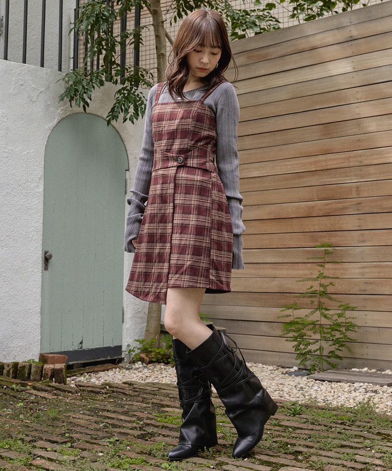 lace up long boots / レースアップロングブーツ