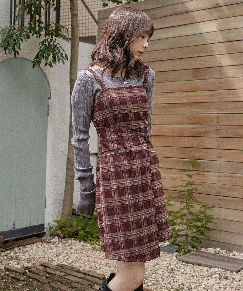 check mini onepiece / チェックミニワンピース