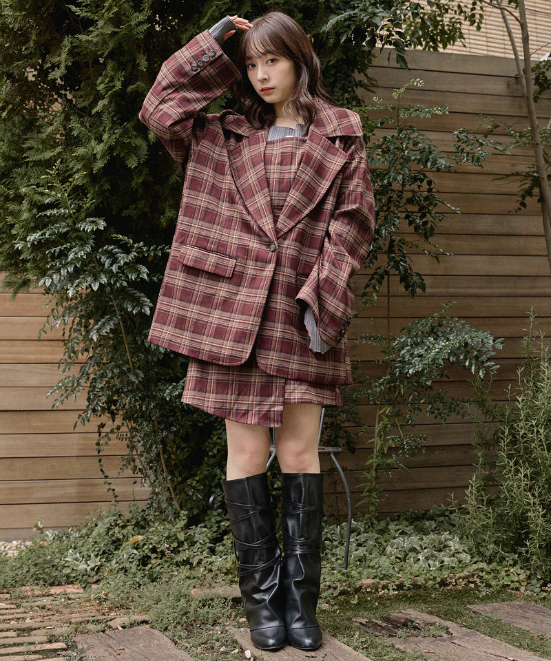 lace up long boots / レースアップロングブーツ