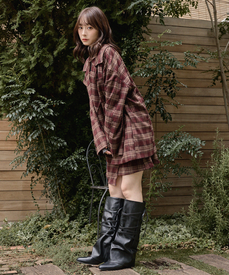 check mini onepiece / チェックミニワンピース