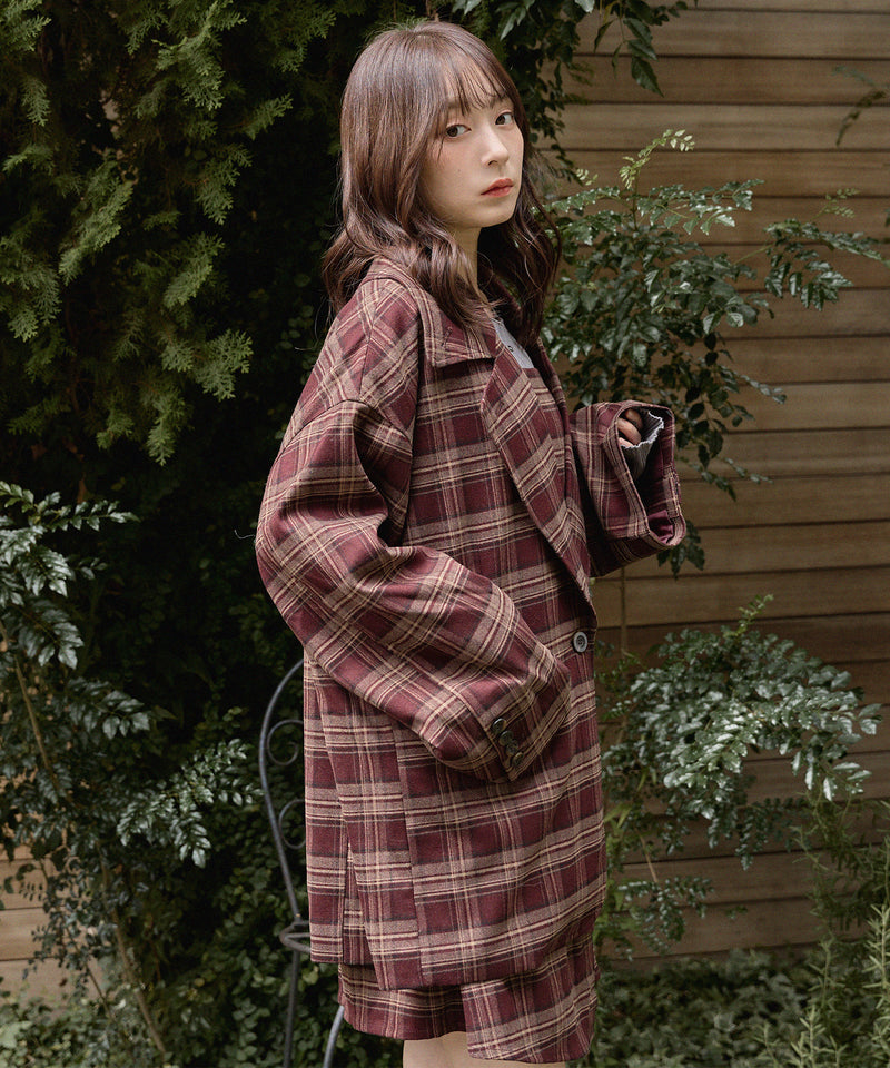 check mini onepiece / チェックミニワンピース