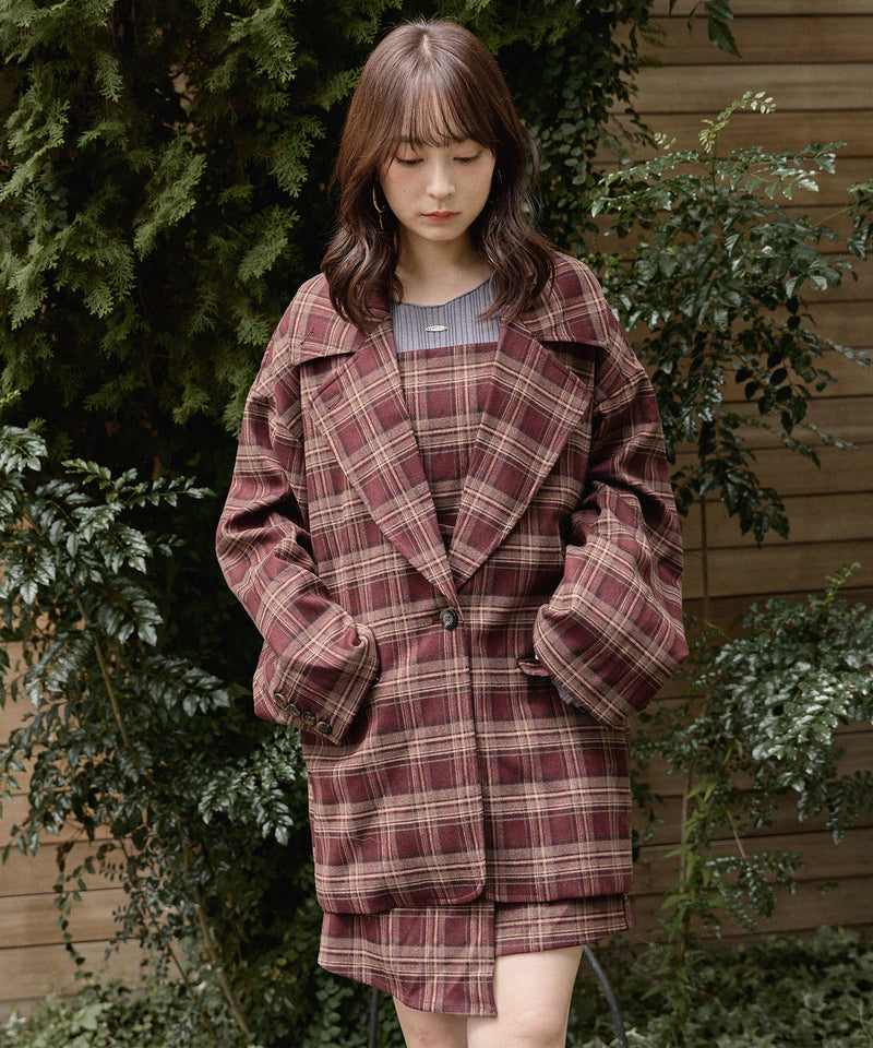check over jacket / チェックオーバージャケット