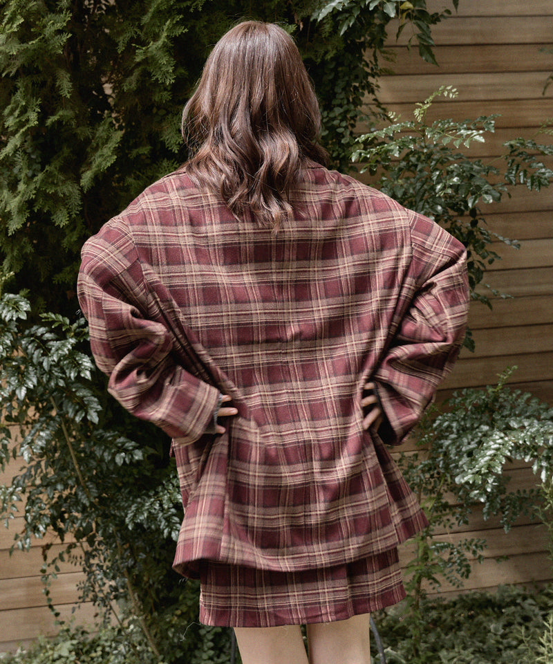 check mini onepiece / チェックミニワンピース