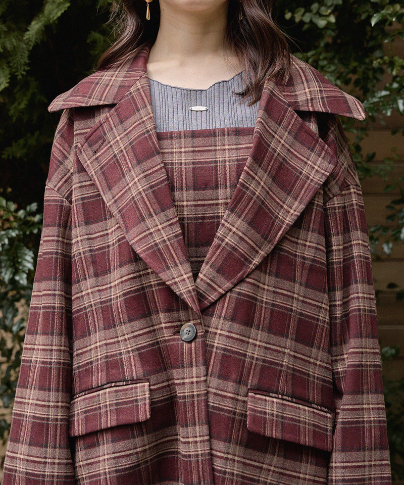 check over jacket / チェックオーバージャケット